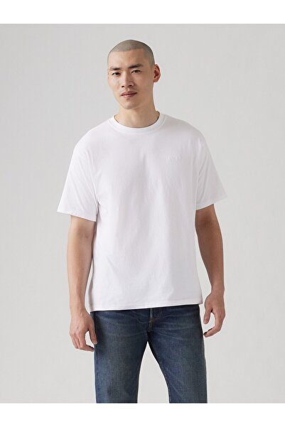 Levi's Ανδρικό Vintage T-Shirt με λαιμόκοψη Crew Neck σε λευκό χρώμα - A0637-...