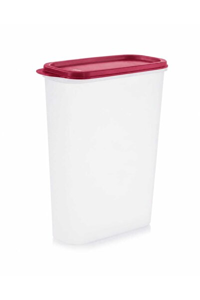 Tupperware Modüler Oval Saklama Kabı 2,3 L Kırmızı kapak 1 adet