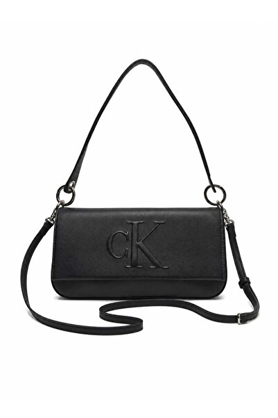 Calvin Klein Shoulder Strap Handbag with Embossed Logo