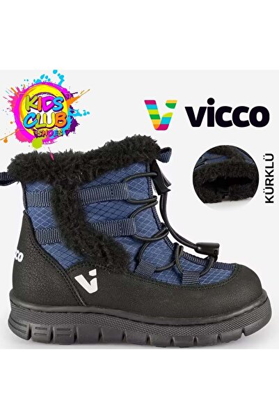 Vicco Nagoya Furry Orthopedic Children's Boots Dark Blue