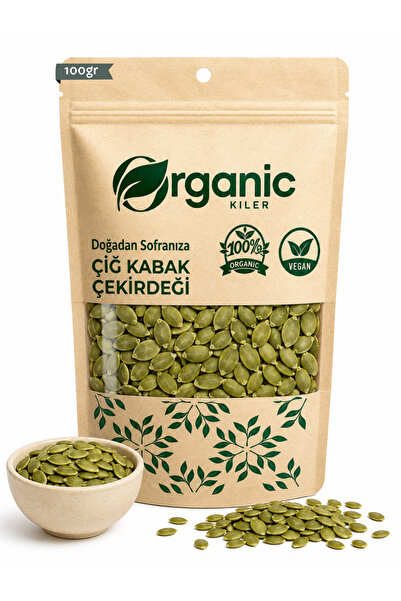 Organic Kiler Çiğ Kabak Çekirdeği İçi 100gr Taze & Katkısız, Tuzsuz ve Yerli ...