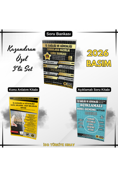 İSG TÜRKİYE SINAV Isg Sınavlara Hazırlık Tam Set - 2026