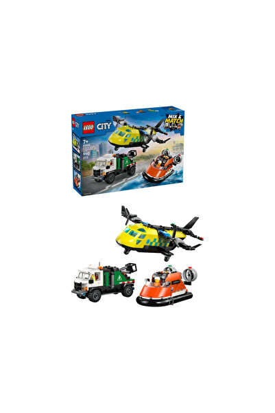 LEGO City Airplane, Service Truck and Hovercraft Remix 60505
