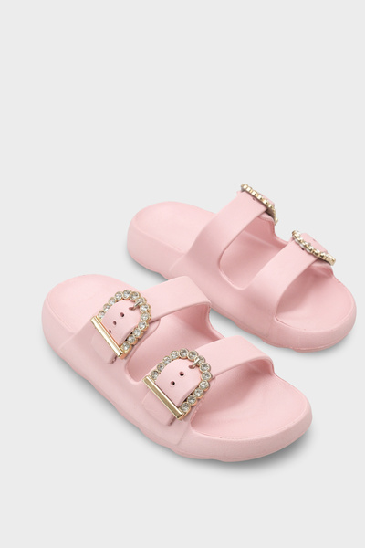 Capone Outfitters Della Eva Çift Buckled Women Slipper