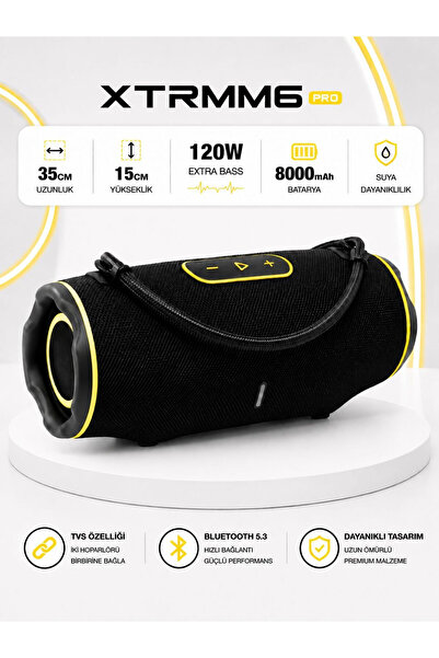 kawigo XTRMM6 PRO Bluetooth Hoparlör Taşınabilir Kablosuz Speaker 120W IPX5 S...