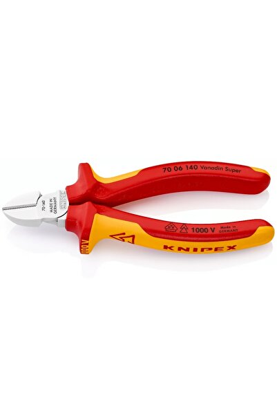 Knipex Επαγγελματικός Μονωμένος Πλαγιοκόφτης 70 06 140 - 1000V VDE 140mm