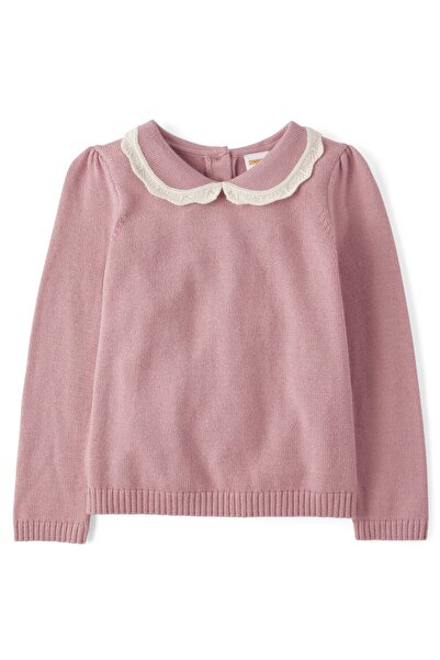 The Children's Place Girls Peter Pan Crochet Sweater - On Pointe