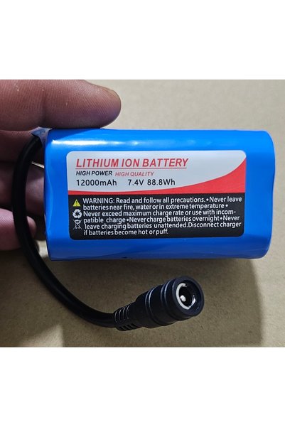 KESEROĞLU 12 MAH Sazan Yemleme (TEKNE VE BOT)PİLİ 12000 Mah 7.4v 8.4v YÜKSEK KALİTELİ ÇOK SEFER ATAR