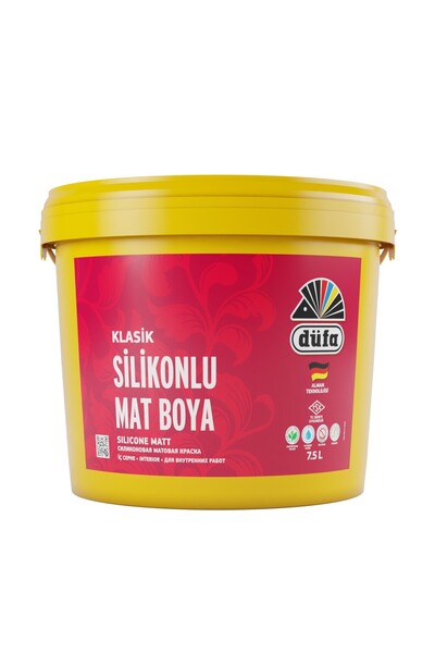Düfa Klasik Silikonlu Mat Iç Cephe Duvar Boyası 8431 Melek Kanadı 7.50 L