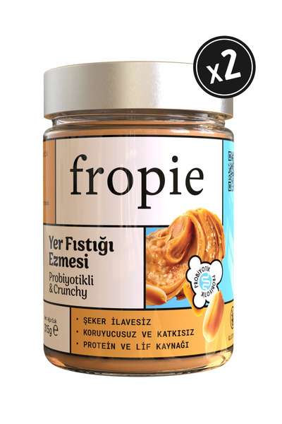 FROPİE Yer Fıstığı Ezmesi - Probiyotikli Crunchy 315 gr x 2 Adet
