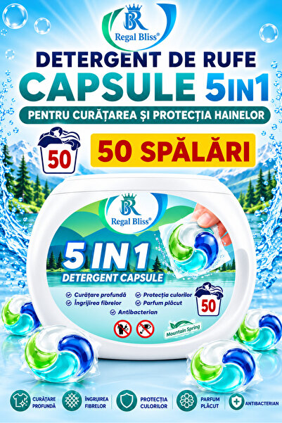 Regal Bliss Detergent de rufe capsule ® 5in1, 50 Spalari