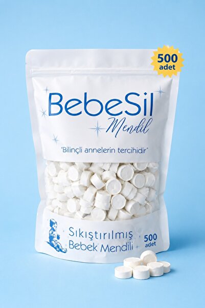 BebeSil Sıkıştırılmış Kuru Bebek Mendili Ağaç Özünden Üretilmiş Hassas Ciltle...