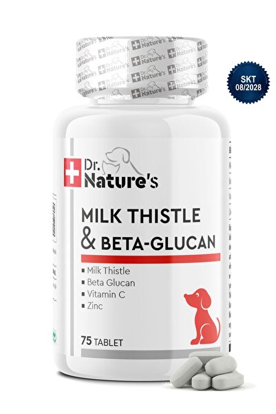 Dr. Nature's Köpek Karaciğer Destekleyici Tablet 75 Tablet – Milk Thistle (De...