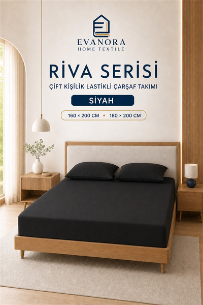 Evanora Set cearșafuri elastice Home Riva Series 100x200 / 160x200 / 180x200