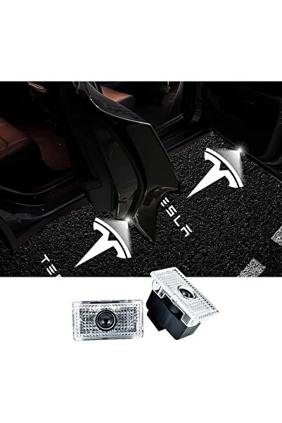autogp Tesla model y kapı altı ışık lazer led logo hoşgeldin aydınlatması
