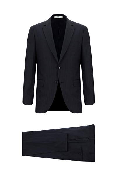 Kiğılı 7 Drop Super Slim Fit Extra Slim Fit Wool Striped Suit