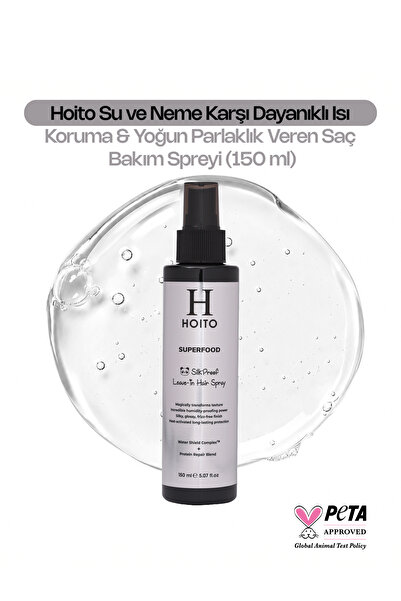 Hoito Su ve Neme Karşı Dayanıklı Isı Koruma & Yoğun Parlaklık Veren Saç Bakım...