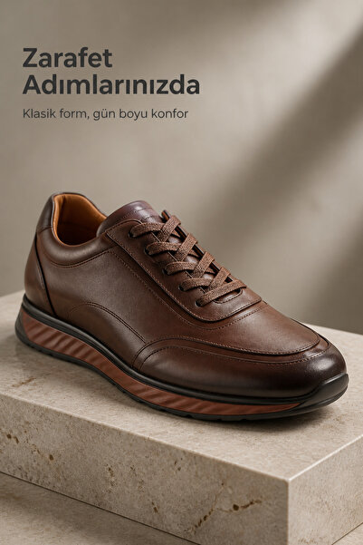 PATRICK CASSA Men's Genuine Leather Classic Summer Walking Sneakers