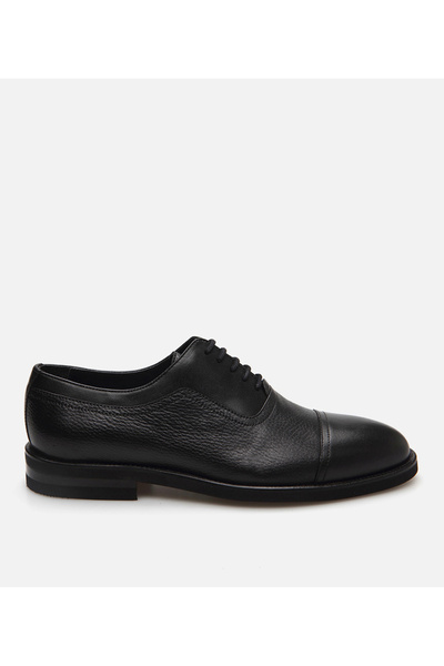 Hotiç Men's Leather Black Classic Shoes