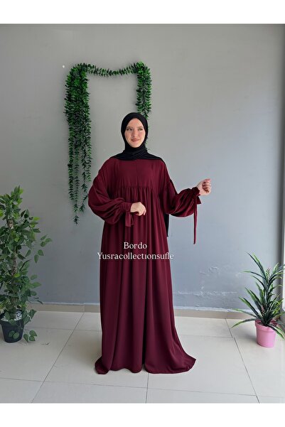 Yüsra Collection Φόρεμα με λουράκια Ferace Tesettür Liza