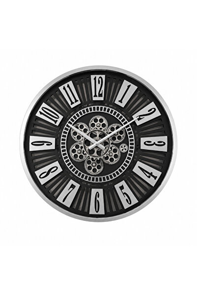 Evdeki Mağaza 60x60cm EVDEKİ CONCEPT GÜMÜŞ-KROM KAPLAMA LÜKS METAL ÇARKLI DUV...