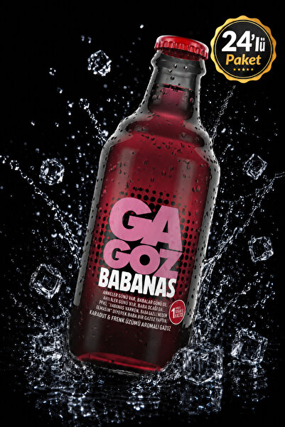 GA GOZ 250ML x 24'lü Paket - Babanas Karadut & Frenk Üzümü Aromalı Gazoz