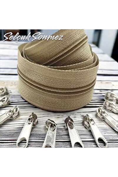 SELÇUK SÖNMEZ VİZON RENK 10 METRE FERMUAR 20 ADET BAŞLIK