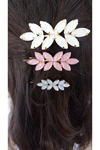 İLKYAZ Accessory 3-Piece Stone Side Buckle Set