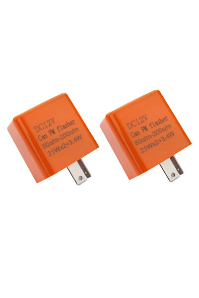 Choice1 قطعتان - مرحل إشارة الانعطاف LED للدراجات النارية برتقالي اللون بـ 2 ...