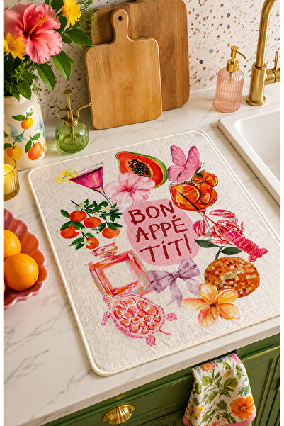 Pilloveland Su Emici Bulaşık Kurutma Matı - 40*50 cm - Bontit