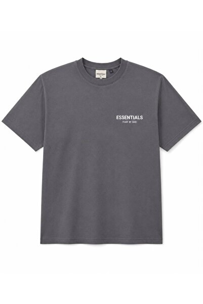 HZR wear تي شيرت رجالي أساسي مطبوع بطباعة الحقن، ياقة دائرية، مقاس عادي، 100%...