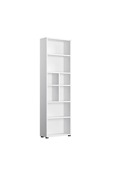 Adore Yeni White 8 Bölmeli Kitaplık 23x55x187