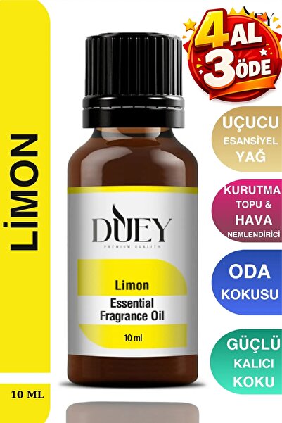 DUEY Limon Uçucu Yağ Buhurdanlık Yağı Difüzör Esansı Oda Kokusu Esansı Hava N...