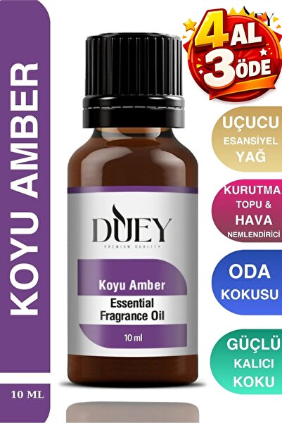 DUEY Koyu Amber Uçucu Yağ Buhurdanlık Yağı Difüzör Esansı Oda Kokusu Esansı H...