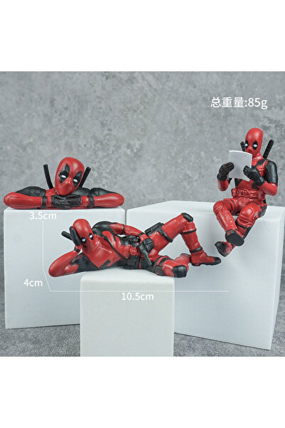 Choice 3PCS A 3pcs/set Deadpool Anime Action Figure Sitting Posture Model X-M...