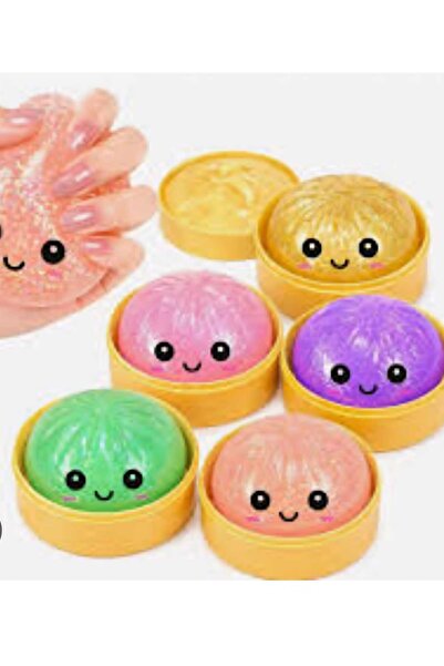 ADDA Squishy cu sclipici,Culoare Aleatorie, Model Kawaii, 8,5 cm