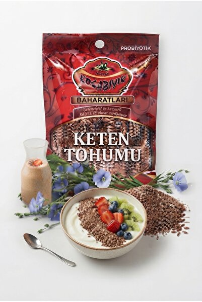 KOCABIYIK BAHARATLARI Kocabıyık Tane Keten Tohumu 500g/Yüksek Lif ve Omega-3 ...
