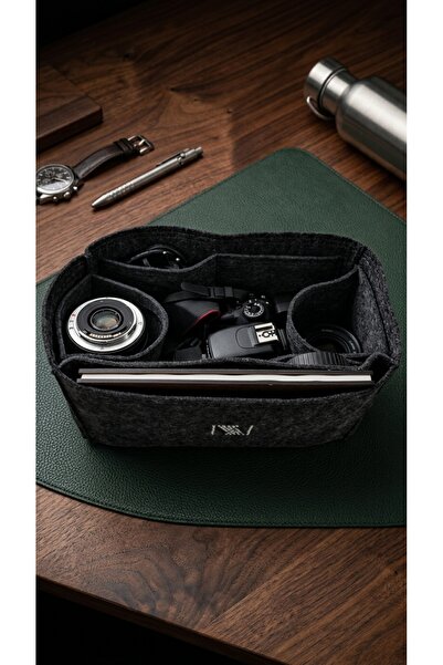 MARJİNAL W CLUB Felt Organizer Inside Bag with Removable Water Bottle -20/15/...