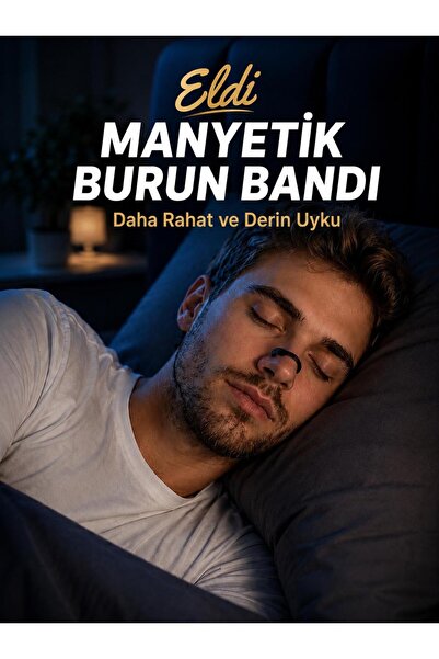 Eldi Medikal Manyetik Burun Açıcı/Bandı Başlama Seti (30 Çift, Siyah) - Horlamayı Azaltır - Nefesi Rahatlatır