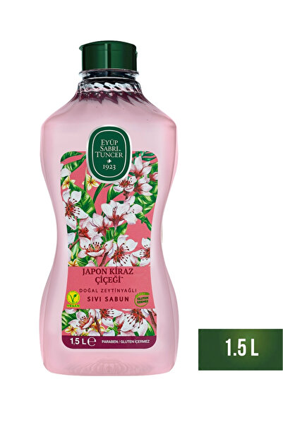 Eyüp Sabri Tuncer Japon Kiraz Çiçeği Doğal Zeytinyağlı Sıvı Sabun 1.5 lt