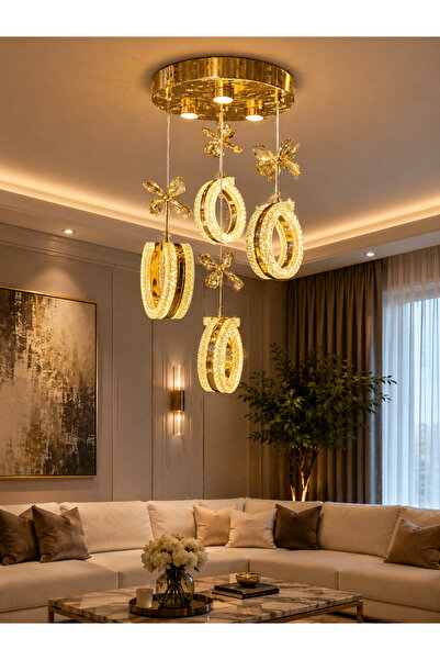 Led 4 SARKIT LÜX LED AVİZE 3 IŞIK SEÇENEĞİ