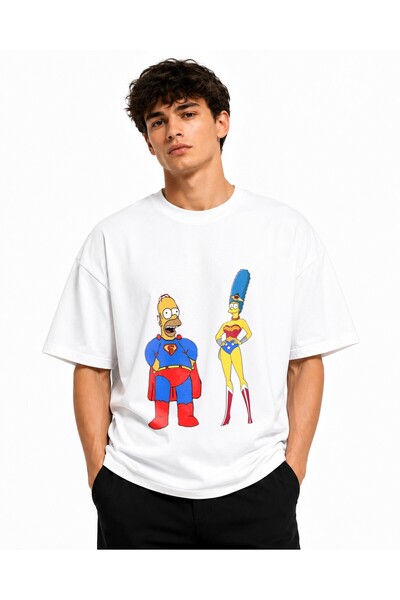 Inscriptie Ουνισέξ Βαμβακερό T-shirt Υψηλής Ποιότητας  "Μαρτζ Σίμπσον θηλυκό ...