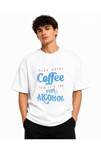 Inscriptie Tricou Unisex Bumbac Premium Casual " Alcohol "