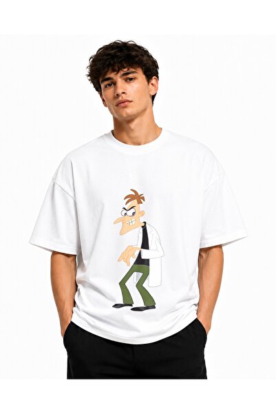 Inscriptie Tricou Unisex Bumbac Premium Casual " Dr. Doofenshmirtz "