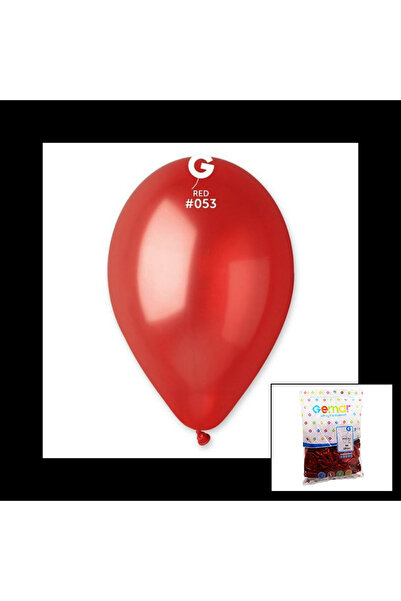Go İthalat Gm-110-53 Metallic - Red Balloon 11'' - 28cm - 100 Pieces (5263)