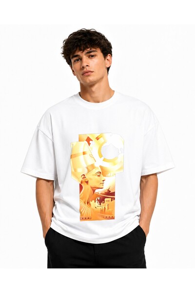 Inscriptie Tricou Unisex Bumbac Premium Casual " Egypt Art "