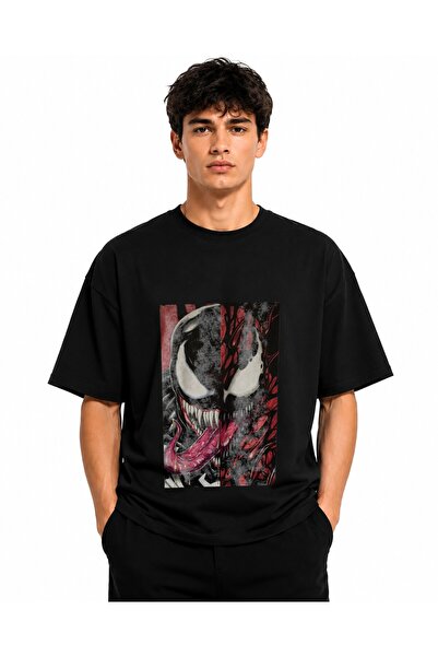 Inscriptie Tricou Unisex Bumbac Premium Casual " Venom and Carnage "