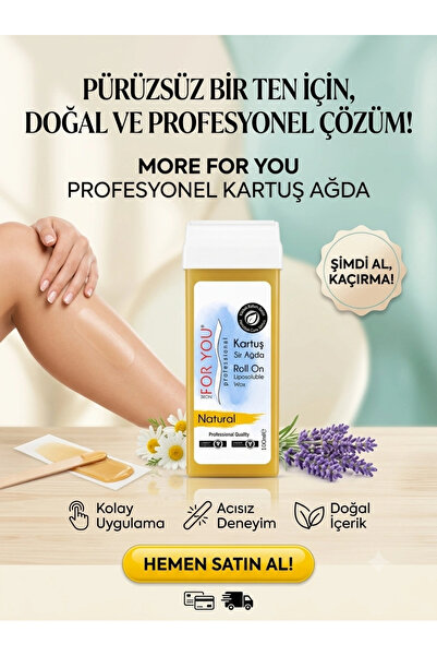More For You Bitkisel Kartuş Sir Ağda Naturel ( Sarı) 100 ml
