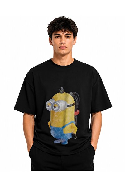 Inscriptie Tricou Unisex Bumbac Premium Casual " Los Minion "