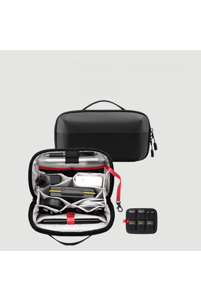 Choice Black Travel Portable Digital Accessories Storage Bag Organizer of Mob...